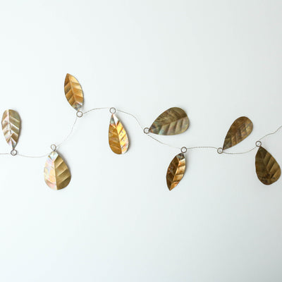 Golden Leaf Wire Garland - 1.5m (design3)