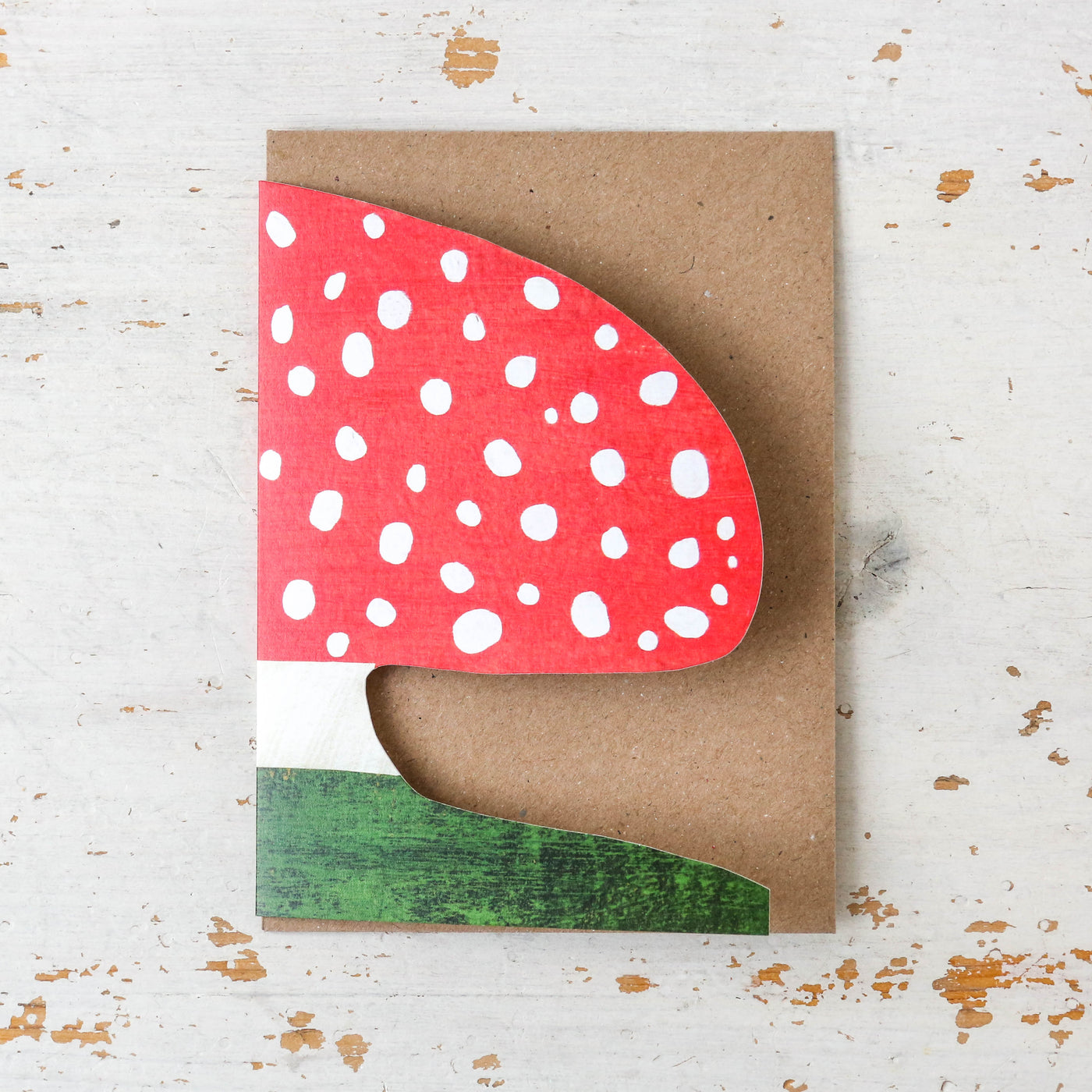 Mushroom Cut Out Card