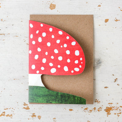 Mushroom Cut Out Card