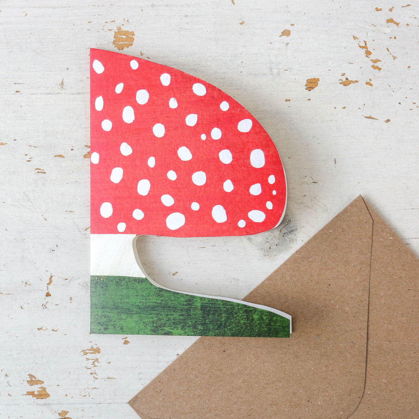 Mushroom Cut Out Card