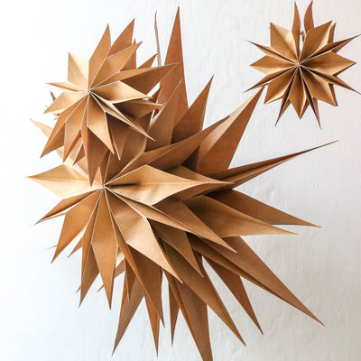 30cm Capella Paper Star - Natural