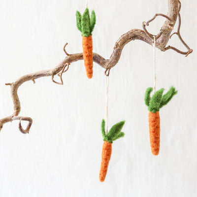 Felt Carrot Hanging Decoration