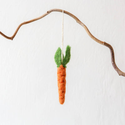 Felt Carrot Hanging Decoration