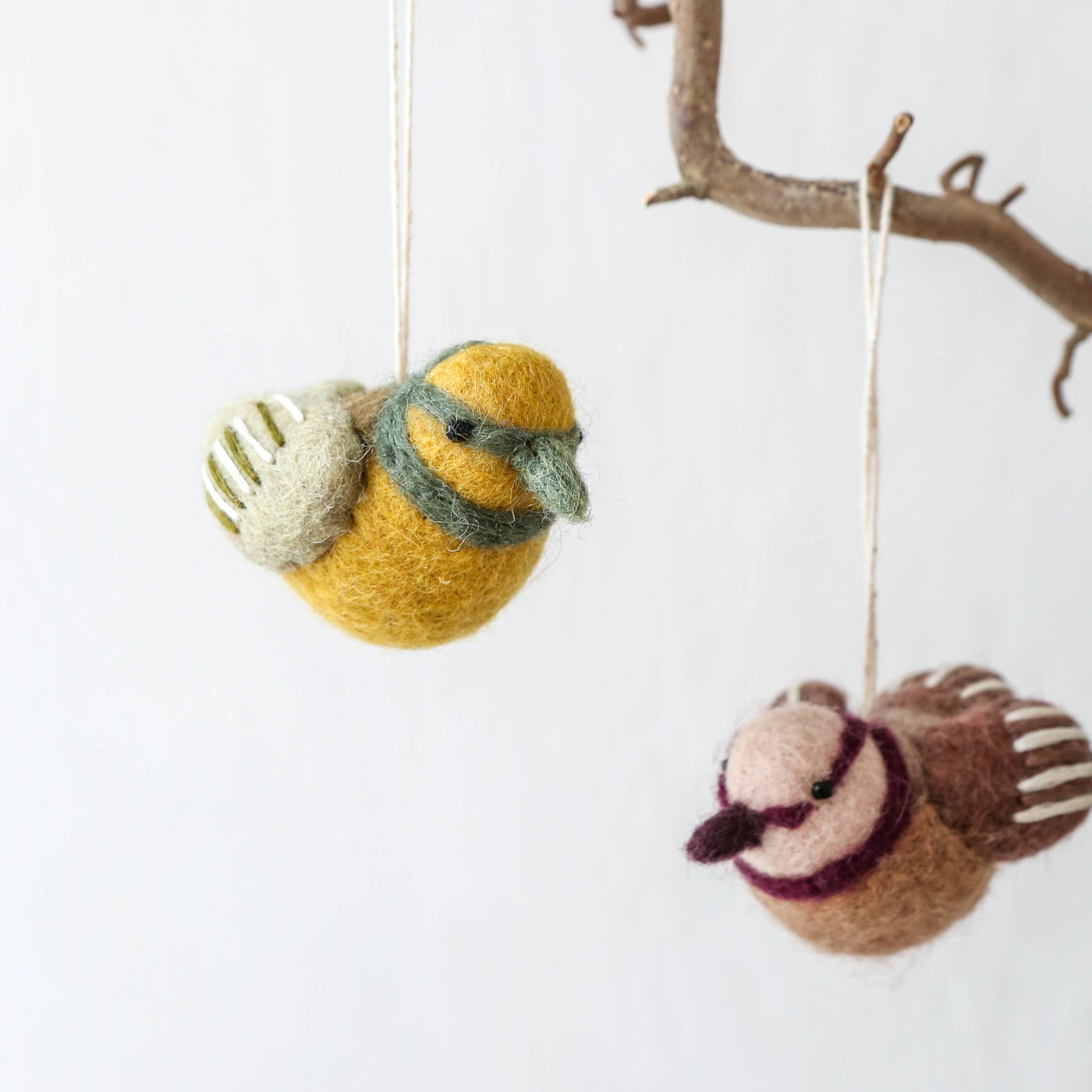 Felt Song Bird Hanging Decoration