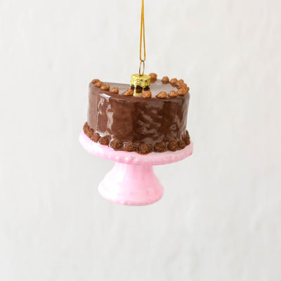 Checkered Cake Glass Tree Decoration