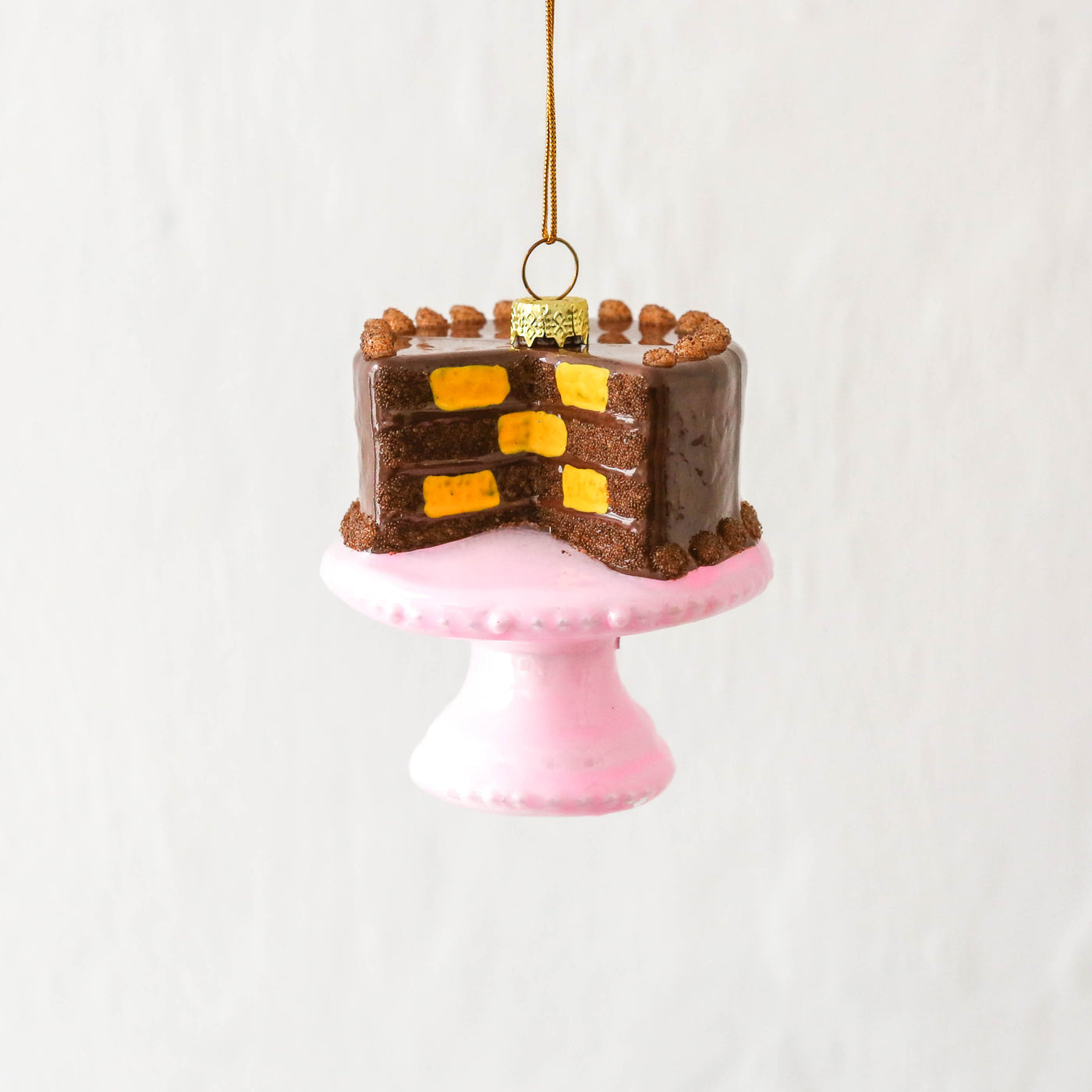 Checkered Cake Glass Tree Decoration