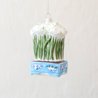 Potted Paperwhites Glass Tree Decoration