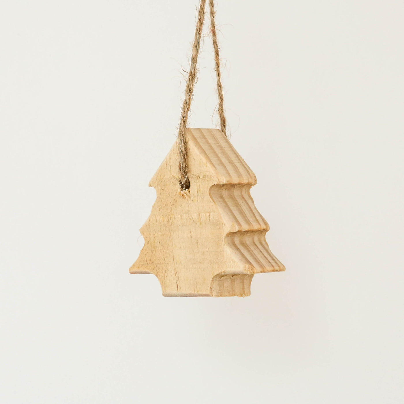 Rustic Wooden Tree Hanging Decoration with Jute String