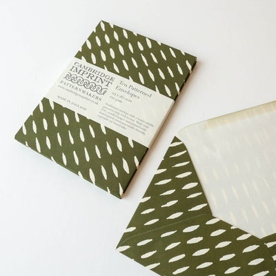 10 Cambridge Imprint Patterned Envelopes