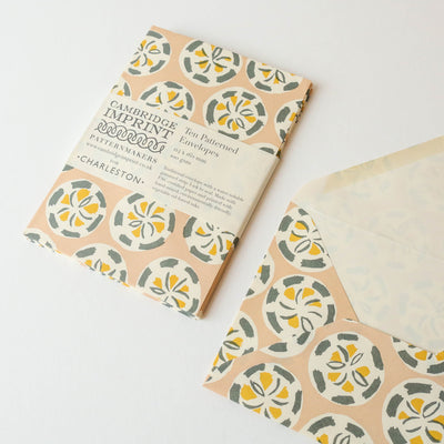 10 Cambridge Imprint Patterned Envelopes