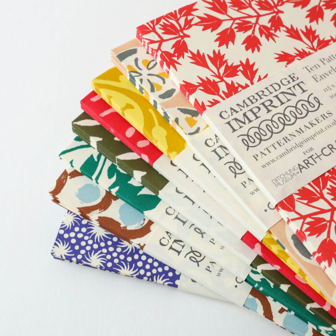 10 Cambridge Imprint Patterned Envelopes