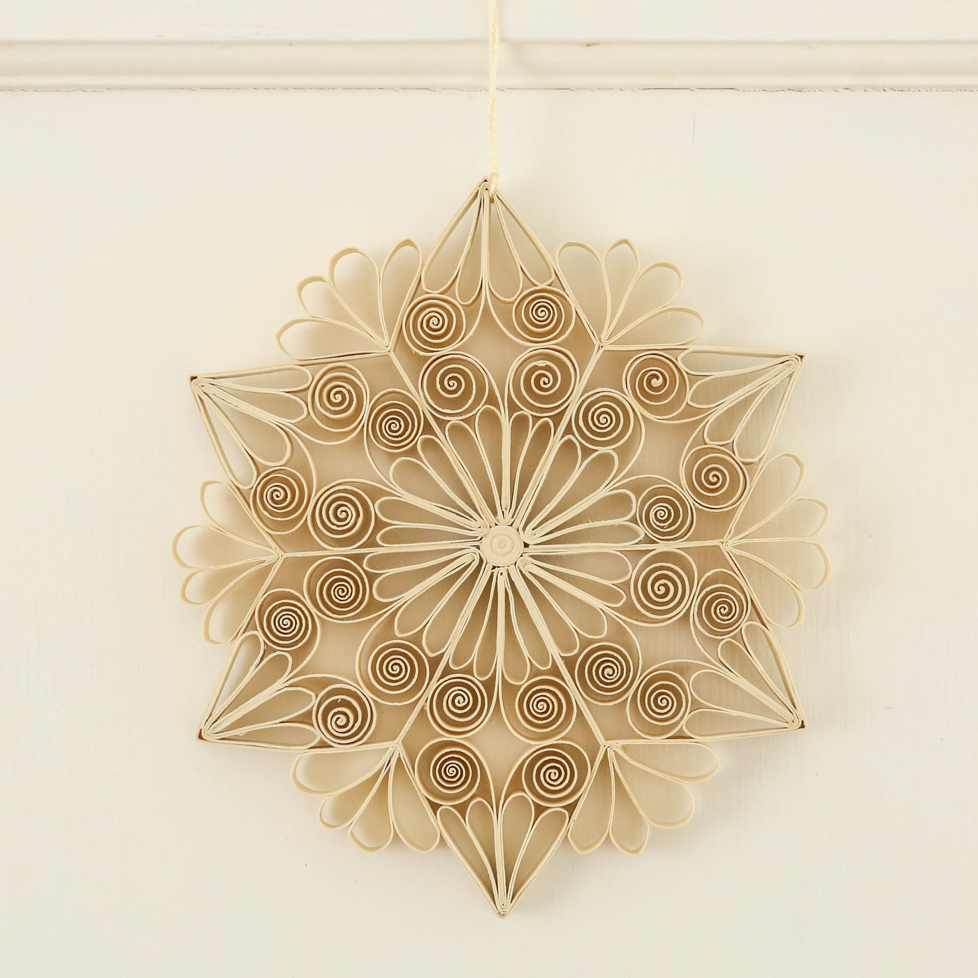 Large Quilled Star Hanging Christmas Ornament