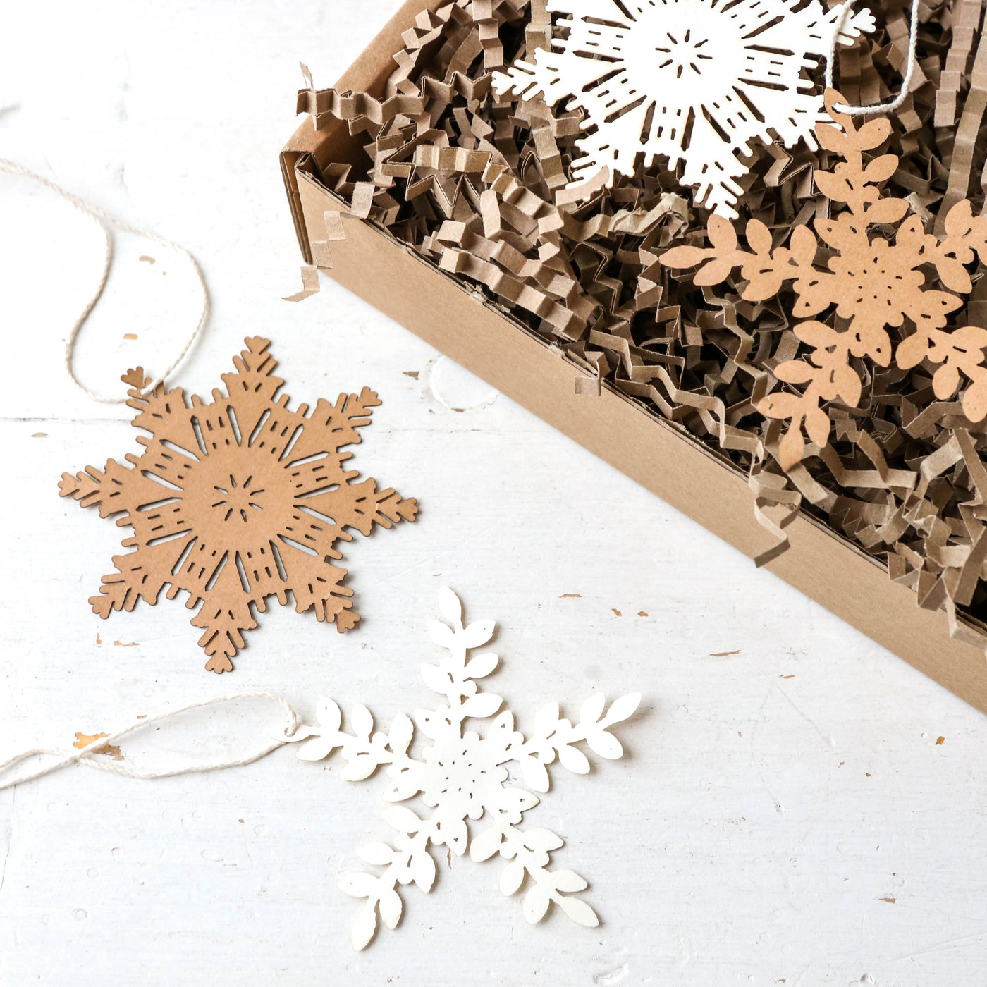 Paper Cut Snowflake Decorations