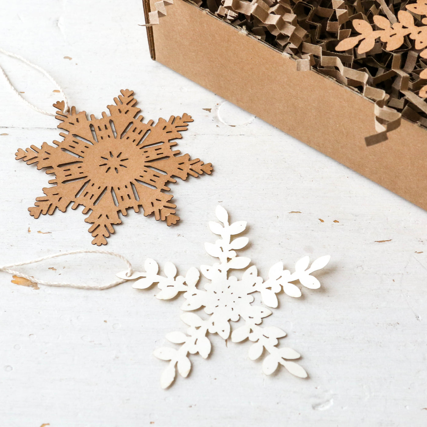 Paper Cut Snowflake Decorations