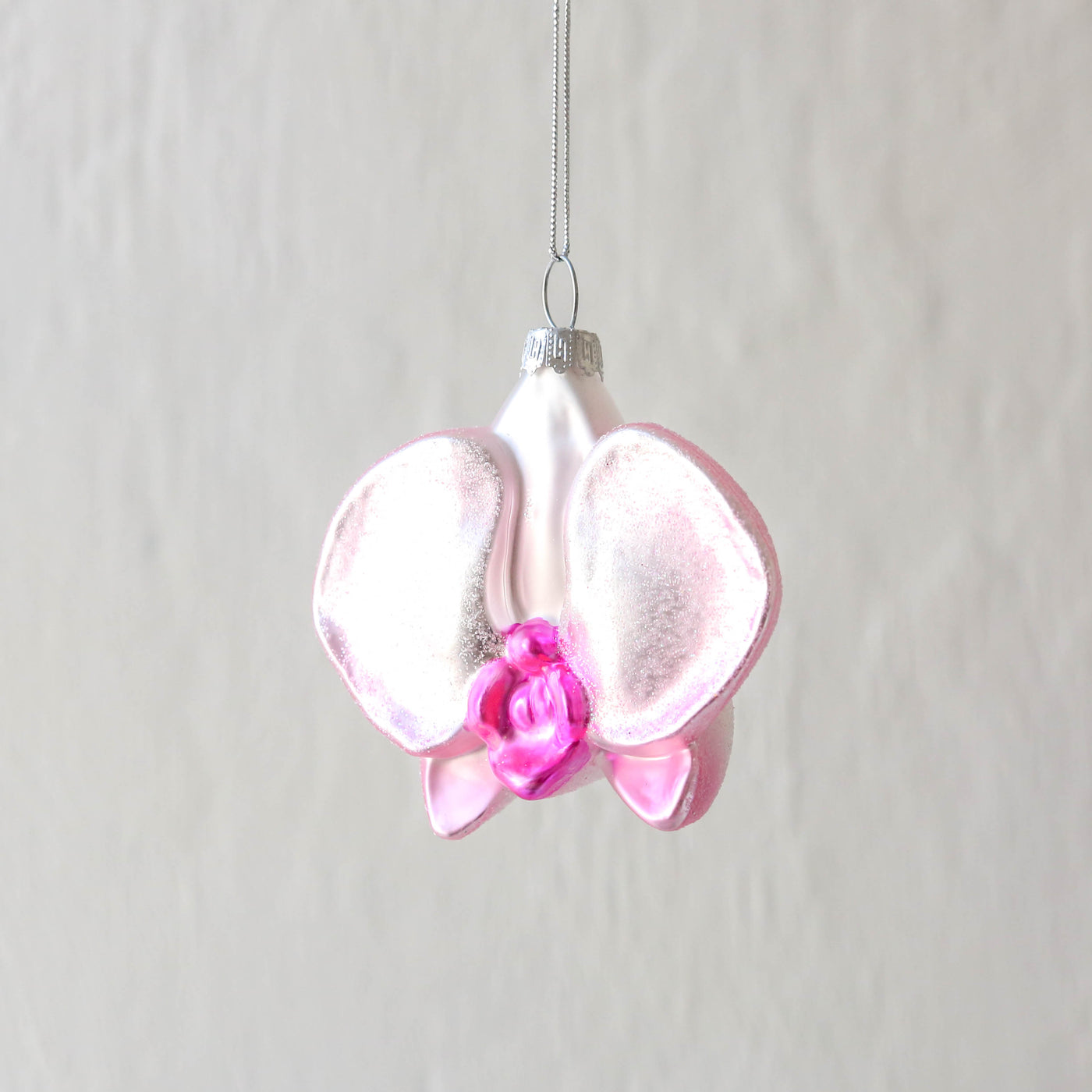 Orchid Rose Christmas Ornament