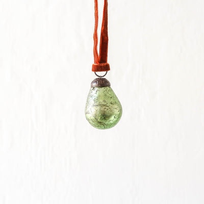 4cm Glass Pear Decoration