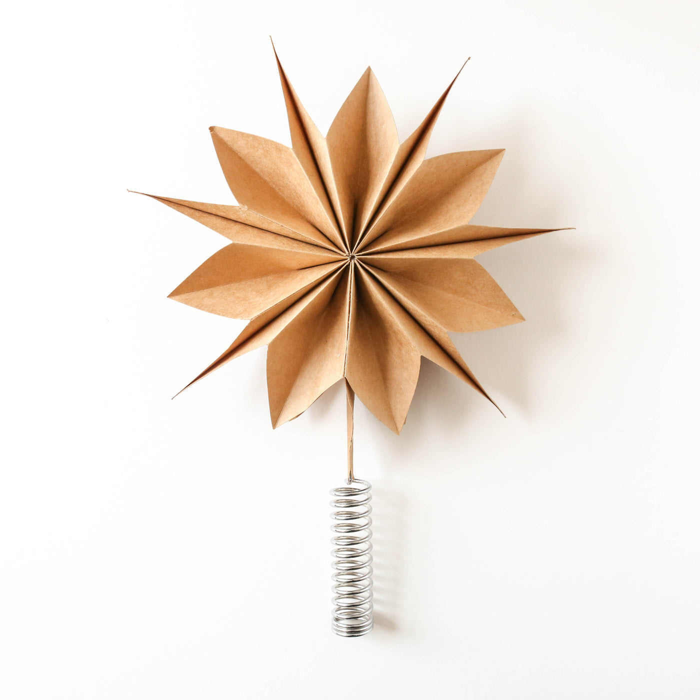 'Capella' Paper Star Tree Topper - 25cm Natural