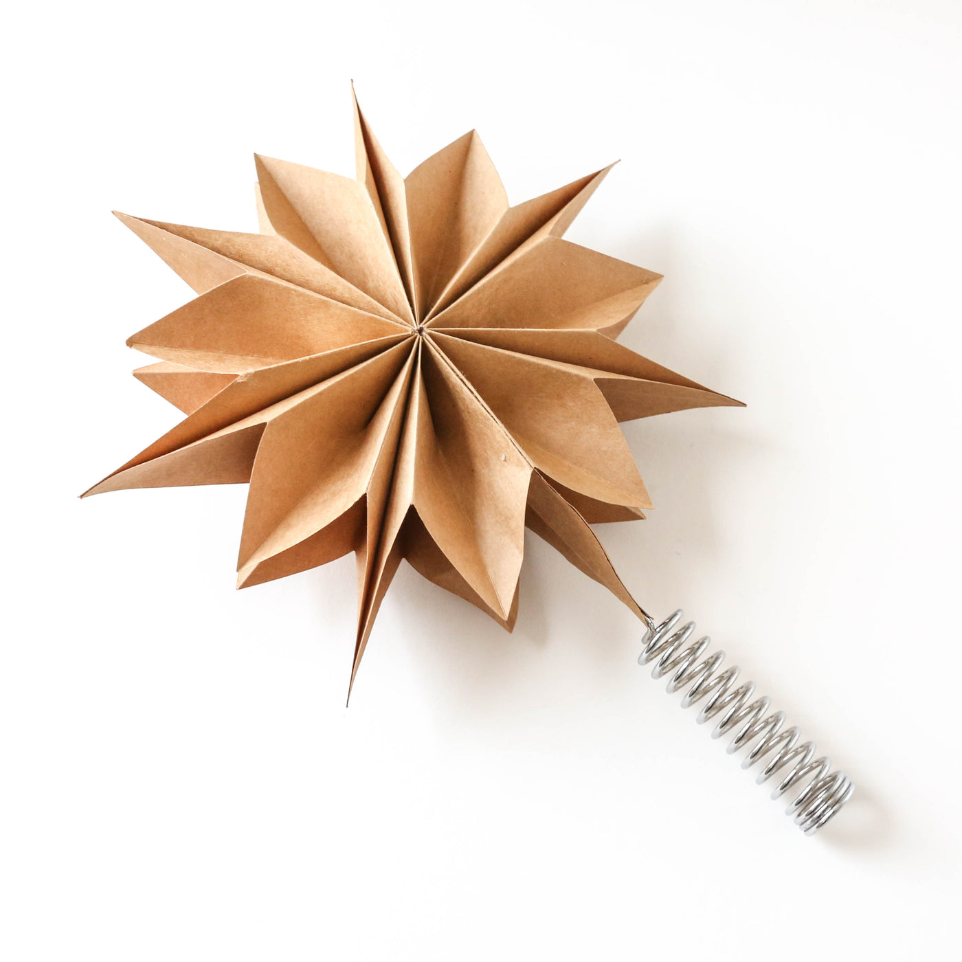 'Capella' Paper Star Tree Topper - 25cm Natural