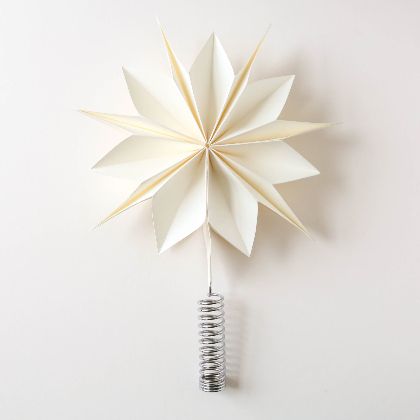 'Capella' Paper Star Tree Topper - 25cm White