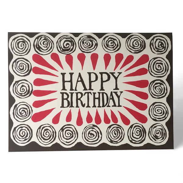 Happy Birthday Spirals Card