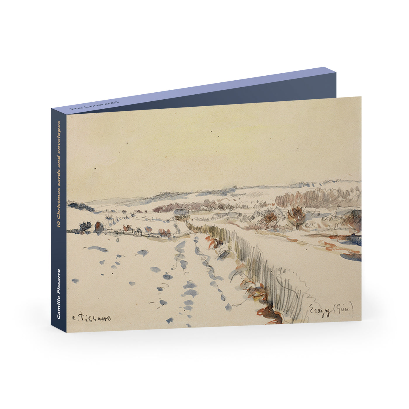 Camille Pissaro 'Eragny Under Snow' 10 Christmas Cards