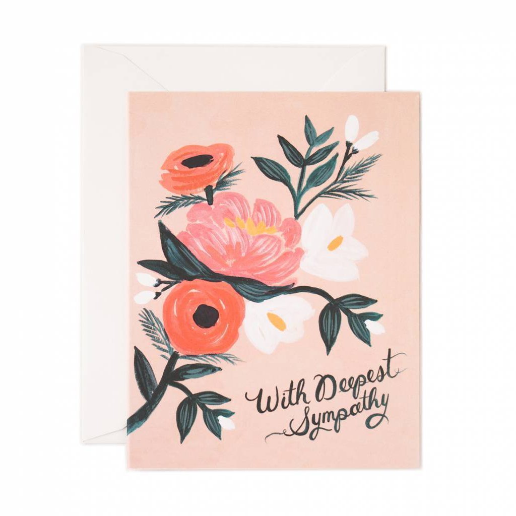 With Deepest Sympathy - Greetings Card by Rifle Paper Co – Berylune